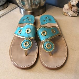 Turquoise Jack Rogers Sandals